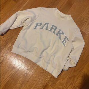 Parke Rare sweatshirt - L/ XL- BRIDAL VARSITY MOCKNECK